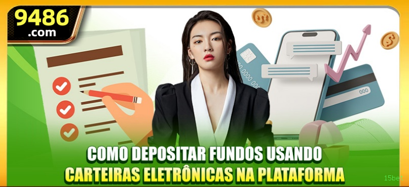 Imagem promocional da 15bet mostrando a plataforma e suas vantagens